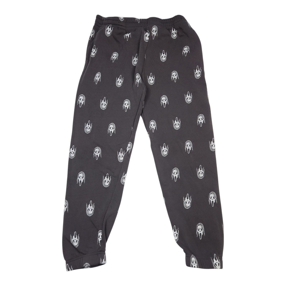 Ghost Face Scream Faded Black / Dark Gray Sweat Pants Unisex Rare